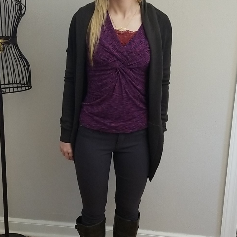 Lululemon Grey Knit Cardigan